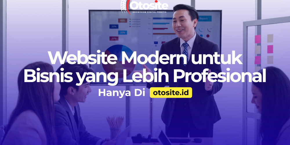 Desain website modern yang responsif dan profesional untuk bisnis otomotif dari Otosite id 