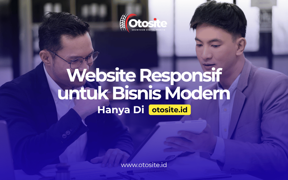 Website responsif dengan tampilan optimal di desktop, tablet, dan smartphone untuk bisnis otomotif